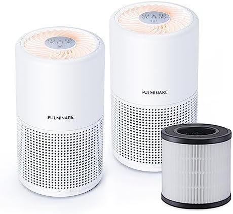Night Light Purifier 2-Pack with Spare Filter, White