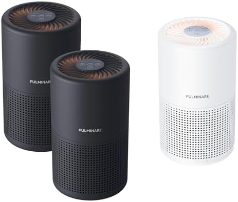 Night Light Purifier 3-Pack, Two Black and White