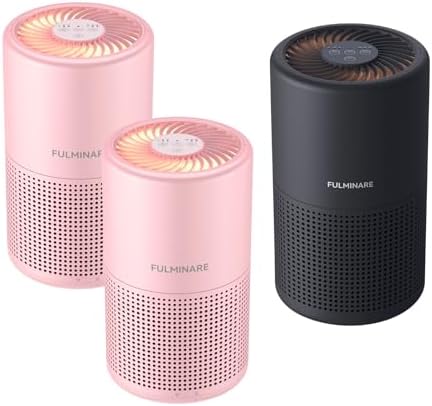 Night Light Purifier 3-Pack, Two Pink and Black
