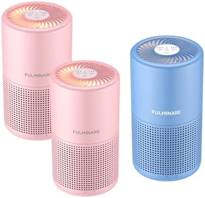 Night Light Purifier 3-Pack, Two Pink and Deep Blue
