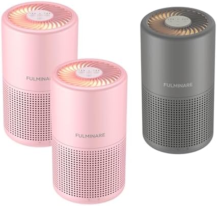 Night Light Purifier 3-Pack, Two Pink and Gray