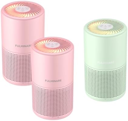 Night Light Purifier 3-Pack, Two Pink and Mint Green