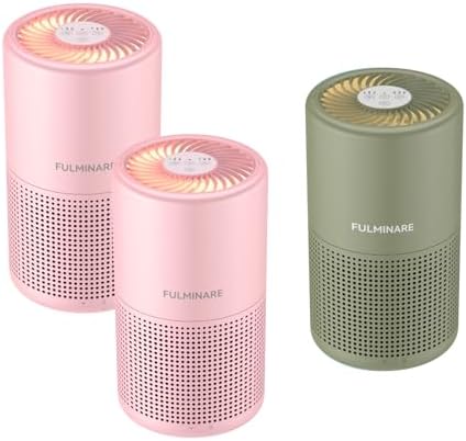 Night Light Purifier 3-Pack, Two Pink and Olive Green