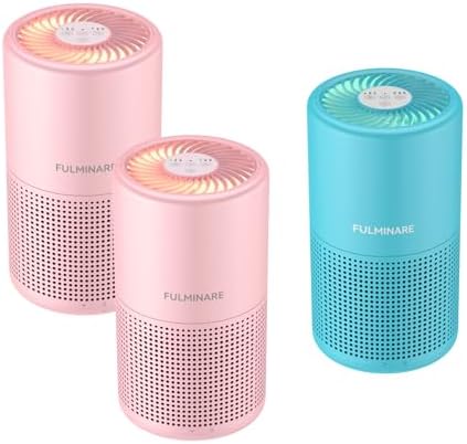 Night Light Purifier 3-Pack, Two Pink and Sky Blue