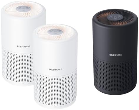 Night Light Purifier 3-Pack, Two White and Black