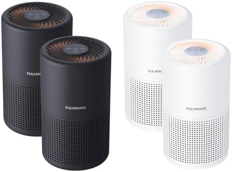 Night Light Purifier 4-Pack, Two Black and Two White