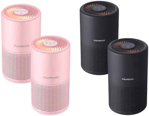 Night Light Purifier 4-Pack, Two Pink and Two Black