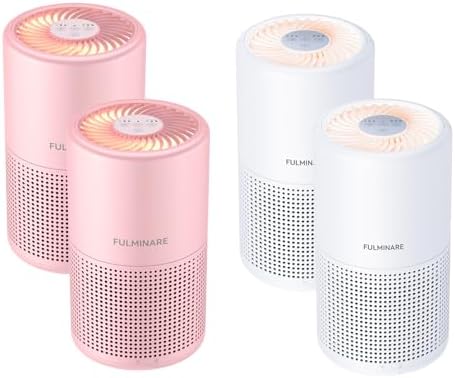Night Light Purifier 4-Pack, Two Pink and Two White