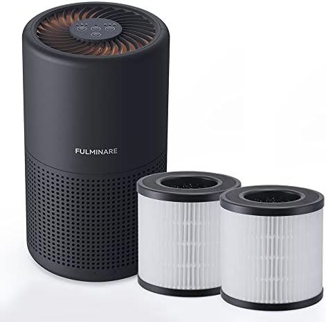 Night Light Purifier with Two Spare Filters, Black